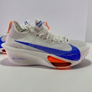 Nike Alphafly 3 White Racer Blue Total‎ Orange Running Shoes Men's 10.5 NWT
